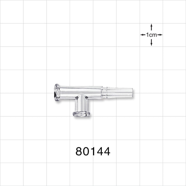 T Connector, 2 Female Luer Locks, Male Luer Slip -  - 80144