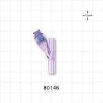 Y Connector, Needleless Injection Site, Swabbable, Tubing Ports - 0.16 inch - 0.11 inch ID (4.06 mm - 2.79 mm) - 80146