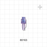 Needleless Injection Site, Swabbable, Female Luer Lock, Tubing Port - 0.098 inch ID (2.49 mm) - 80163