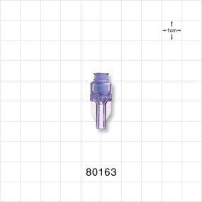 Needleless Injection Site, Swabbable, Female Luer Lock, Tubing Port - 0.098 inch ID (2.49 mm) - 80163