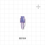 Needleless Injection Site, Swabbable, Female Luer Lock, Tubing Port - 0.11 inch ID (2.79 mm) - 80164