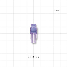 Needleless Injection Site, Swabbable, Female Luer Lock, Tubing Port - 0.16 inch ID (4.06 mm) - 80166