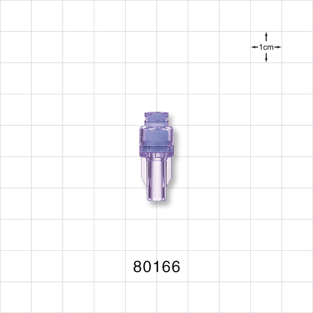 Needleless Injection Site, Swabbable, Female Luer Lock, Tubing Port - 0.16 inch ID (4.06 mm) - 80166