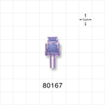 Needleless Injection Site, Swabbable, Female Luer Lock, Male Luer Slip -  - 80167