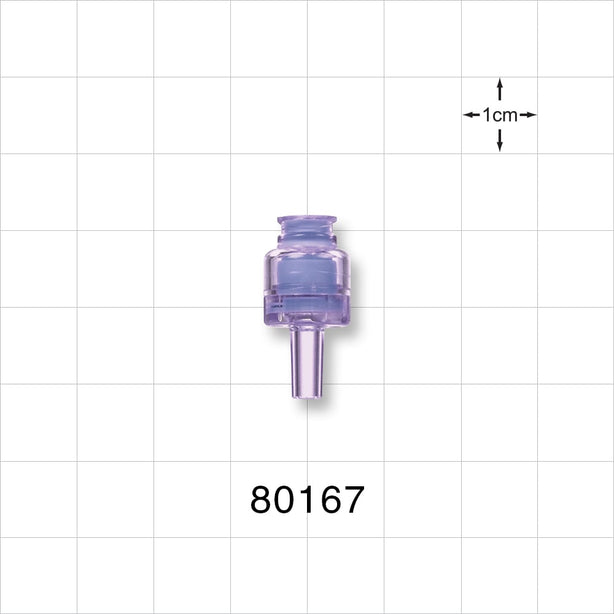 Needleless Injection Site, Swabbable, Female Luer Lock, Male Luer Slip -  - 80167