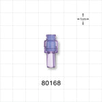 Needleless Injection Site, Swabbable, Female Luer Lock, Tubing Port - 0.16 inch ID/0.27 inch OD (4.06 mm/6.86 mm) - 80168