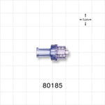 Check Valve, Female Luer Lock Inlet, Male Luer Lock Outlet - 1.5 - 5.6 psi CP - 80185