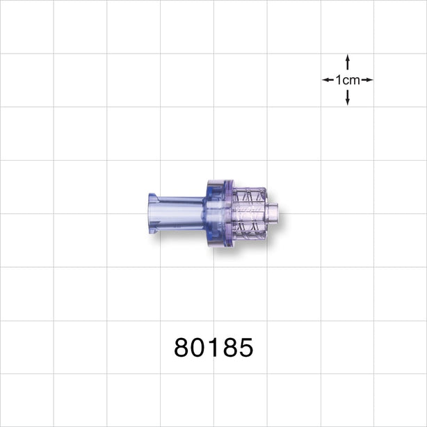 Check Valve, Female Luer Lock Inlet, Male Luer Lock Outlet - 1.5 - 5.6 psi CP - 80185