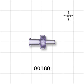 Check Valve, Female Luer Lock Inlet, Male Luer Slip Outlet - 1.5 - 5.6 psi CP - 80188