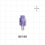 Needleless Injection Site, Swabbable, Female Luer Lock, Male Luer Slip, One Way Check Valve -  - 80189