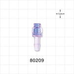 Needleless Injection Site, Swabbable, Female Luer Lock, Barb Connector - Fits 3/16 inch ID Tubing (0.188 inch, 4.76 mm) - 80209