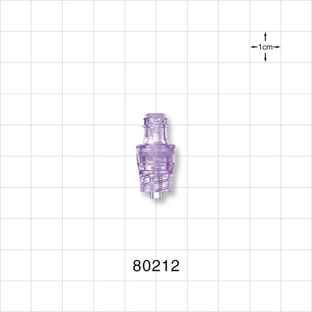 Needleless Injection Site, Neutral Pressure Displacement, Swabbable, Female Luer Lock, Male Luer Loc -  - 80212