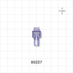 Needleless Injection Site, Swabbable with Hermetic Seal, Female Luer Lock, Tubing Port - 0.161 inch ID/0.268 inch OD (4.09 mm/6.81 mm) - 80227