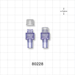 Needleless Injection Site, Swabbable with Hermetic Seal, Female Luer Lock, Cap, Tubing Port - 0.161 inch ID/0.268 inch OD (4.09 mm/6.81 mm) - 80228