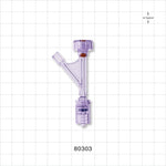 Hemostasis Valve Y Connector, Rotating Male Luer Lock, Female Luer Lock Sideport - 7 FR (0.091 inch, 2.3 mm) - 80303