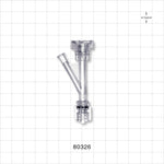 Hemostasis Valve Y Connector, Rotating Male Luer Lock, Female Luer Lock Sideport - 9 FR (0.118 inch, 3 mm) - 80326