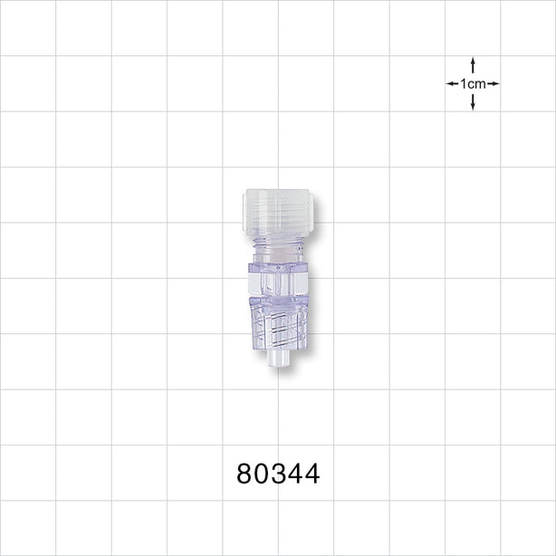 Tuohy Borst Adapter, Male Luer Spin Lock - 4 FR (0.053 inch, 1.35 mm) - 80344