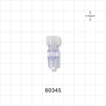 Tuohy Borst Adapter, Male Luer Spin Lock - 9 FR (0.118 inch, 3 mm) - 80345