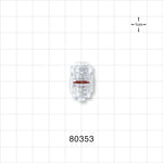 High Pressure Rotating Male Luer Lock, Tubing Port, Clear - 0.205 inch -  0.18 inch ID (5.21 mm - 4.57 mm); 1200 psi - 80353