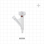 Hemostasis Valve Y Connector, Male Luer Slip, Female Luer Lock Sideport - 6 FR (0.078 inch, 2 mm) - 80358