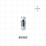 Luer Activated Valve, Female Luer Lock, Tubing Port - 0.295 inch OD (7.5 mm) - 80362