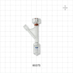 Hemostasis Valve Y Connector, Rotating Male Luer Lock, Female Luer Lock Sideport - 9 FR (0.118 inch, 3 mm) - 80375