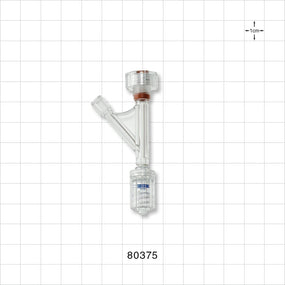 Hemostasis Valve Y Connector, Rotating Male Luer Lock, Female Luer Lock Sideport - 9 FR (0.118 inch, 3 mm) - 80375
