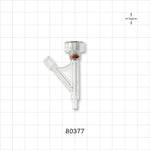 Hemostasis Valve Y Connector, Male Luer Slip, Female Luer Lock Sideport - 9 FR (0.118 inch, 3 mm) - 80377