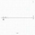 Hemostasis Valve with sideport line - 7 FR - 9 FR (0.091 inch - 0.118 inch, 2.3 mm - 3 mm); 9.5 inch Length (241.3 mm) - 80401