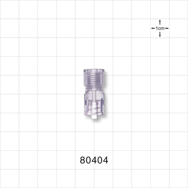 Tuohy Borst Adapter, Male Luer Lock - 8 FR (0.106 inch, 2.7 mm) - 80404