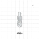 Tuohy Borst Adapter, Female Luer Lock, Male Luer Lock - 4 FR (0.052 inch, 1.35 mm) - 80406