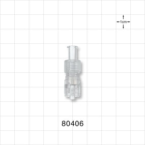 Tuohy Borst Adapter, Female Luer Lock, Male Luer Lock - 4 FR (0.052 inch, 1.35 mm) - 80406