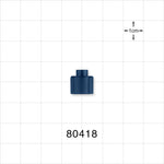 Tuohy Borst Adapter Cap, Blue - 0.078 inch Thru Hole (2 mm) - 80418