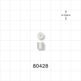Tuohy Borst Adapter Gasket, Extruded Style - 4 FR; 0.053 inch ID x 0.25 inch OD x 0.25 inch LG (1.55 mm x 6.4 mm x 6.4 mm) - 80428