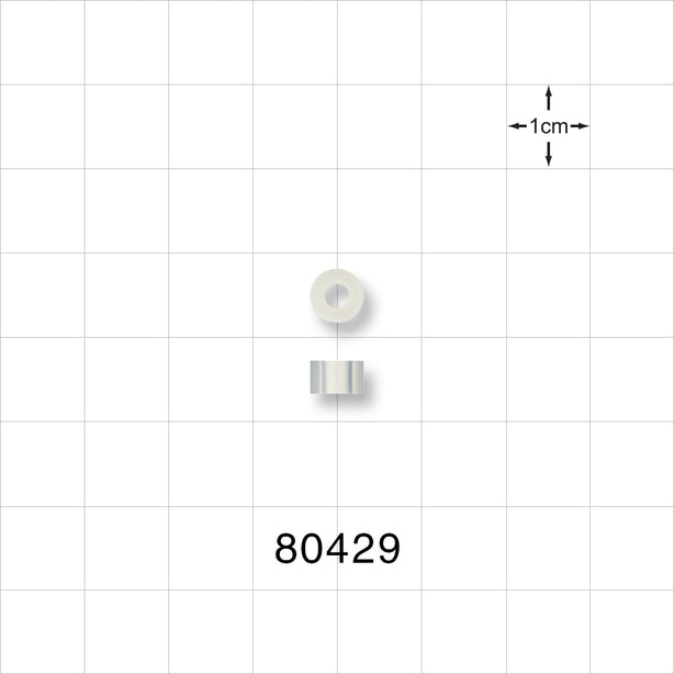 Tuohy Borst Adapter Gasket, Extruded Style - 9 FR; 0.118 inch ID x 0.25 inch OD x 0.156 inch LG (3 mm x 6.4 mm x 3.96 mm) - 80429