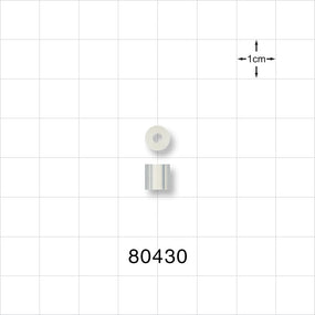 Tuohy Borst Adapter Gasket, Extruded Style - 8 FR; 0.106 inch ID x 0.25 inch OD x 0.25 inch LG (2.7 mm x 6.4 mm x 6.4 mm) - 80430