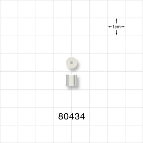 Tuohy Borst Adapter Gasket, Extruded Style - 5 FR; 0.066 inch ID x 0.25 inch OD x 0.25 inch LG (1.67 mm x 6.4 mm x 6.4 mm) - 80434