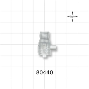 Tuohy Borst Adapter Body, Male Luer Lock with Sideport - 0.125 inch Sideport ID (3.2 mm); 0.120 inch Thru Hole (3 mm) - 80440