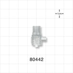 Tuohy Borst Adapter Body, Male Luer Lock with Sideport - 0.125 inch Sideport ID (3.2 mm); 0.115 inch Thru Hole (2.9 mm) - 80442