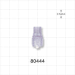 Tuohy Borst Adapter Body, Male Luer Lock, Radiation Grade - 0.12 inch Thru Hole (3 mm) - 80444
