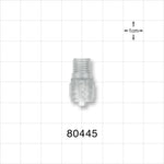 Tuohy Borst Adapter Body, Male Luer Lock - 0.12 inch Thru Hole (3 mm) - 80445