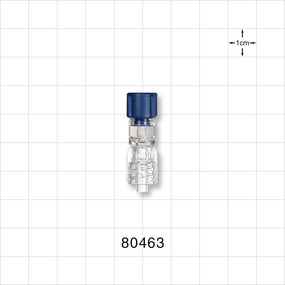 Tuohy Borst Adapter, Male Luer Spin Lock - 2 FR (0.026 inch, 0.67 mm) - 80463