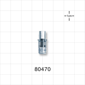 Luer Activated Valve, Female Luer Slip, Tubing Port - 0.25 inch OD (6.4 mm) - 80470