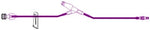 ICU Medical IV Extension Set Needle-Free Port Small Bore 7 Inch Tubing Without Filter - Case of 50 - B9135-CS