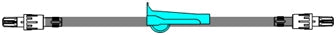ICU Medical IV Extension Set 41 Inch Tubing - Case of 50 - B1269-CS