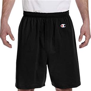 Champion 100%-Cotton Gym Shorts, Black, Size M, Apparel 8187 Cotton 8187 - 1 Each