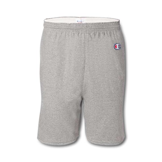 Champion 90%-Cotton Gym Shorts, Oxford Gray, Size 2XL, Apparel 8187 Cotton 8187 GREY - 2XL - 1 Each