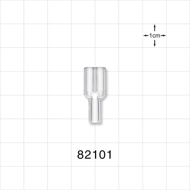 Y Connector, Parallel, Tubing Ports, Natural - 0.105 inch ID (2.67 mm) - 82101