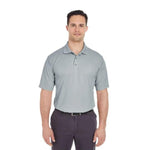 Ultraclub UltraClub Men's Cool & Dry Mesh Pique Polo Shirt 8210LS SILVER S 1.0 Each-MDL-8210LSGRYS