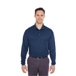 Ultraclub UltraClub Men's Cool & Dry Mesh Pique Polo Shirt 8210LS NAVY L 1.0 Each-MDL-8210LSNVYL